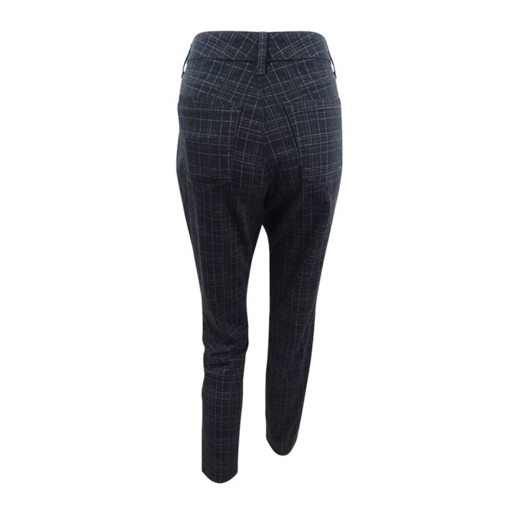 Style & Co. Women's Curvy-Fit Skinny Printed Jeans (4, Overcast Plaid) - Picture 2 of 3